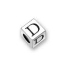 Silver Pewter Alphabet Beads D 5.5mm Pewter Letter Beads