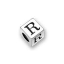 Silver Pewter Alphabet Beads R 5.5mm Pewter Letter Beads
