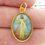 Divine Mercy Medals Wholesale in Gold Pewter