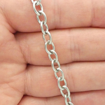 Stainless Steel Charm Bracelet 8 Inch Cable Chain Medium