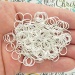 Silver Plated Open Jump Rings 10mm 18 Gauge Bulk pack of 200