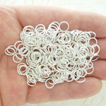 Silver Plated Open Jump Rings 8mm 18 Gauge Bulk pack of 200