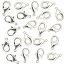 Silver Lobster Clasp 12mm x 7mm in Base Metal Bag of 10 Pieces